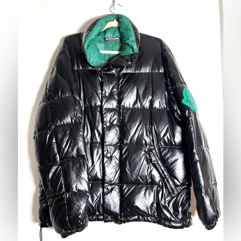 Moncler 1952 Dervo Logo-Appliquéd Quilted Glossed-Shell Down Jacket